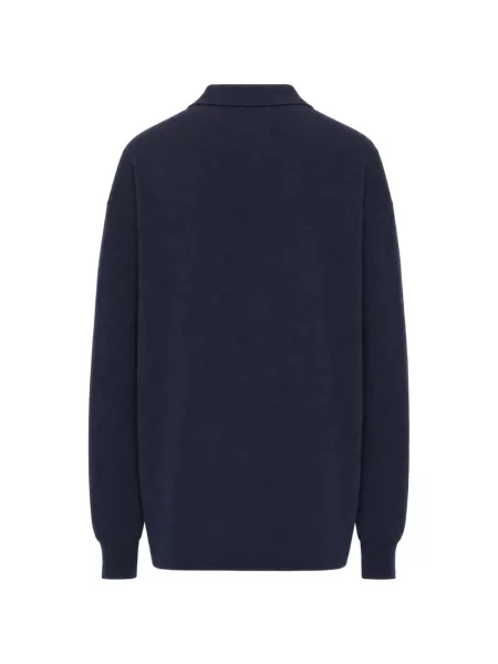 Tricou polo Loewe de mătase albastru