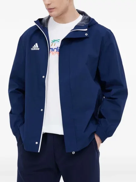 Prugaste teretana kratke hlače Adidas s printom plava