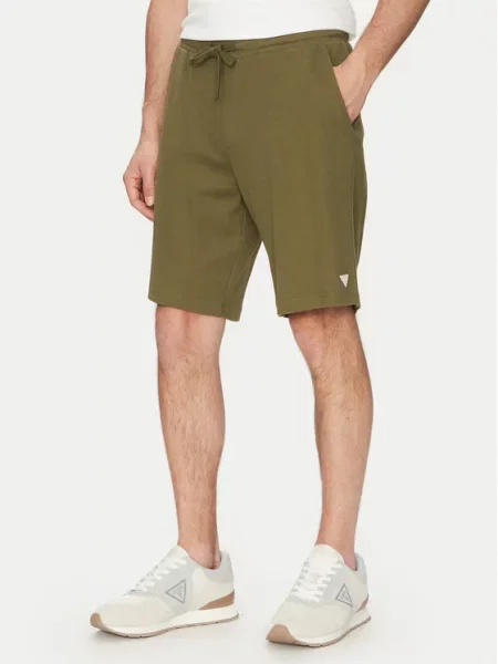 Guess Sportovní kraťasy khaki