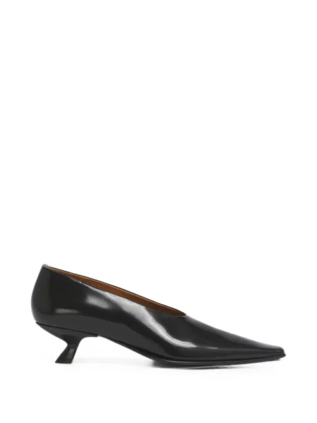 Pantofi cu toc Marni cu vârf pătrat negru