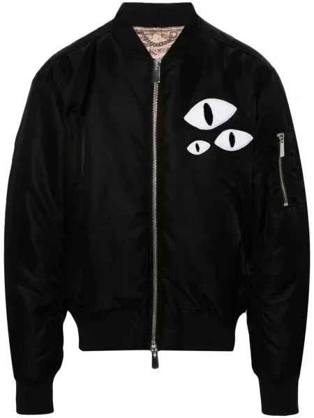 Μπουφάν bomber Charles Jeffrey Loverboy μαύρο