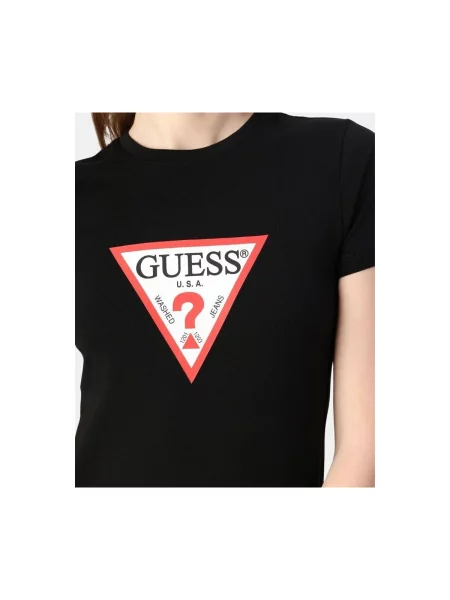 Tričko Guess Jeans černé
