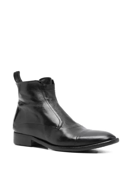 Δερμάτινα μποτάκια King Tartufoli Shoes μαύρο