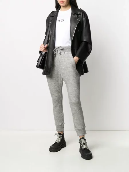 Raštuotas marškinėliai Dsquared2 balta