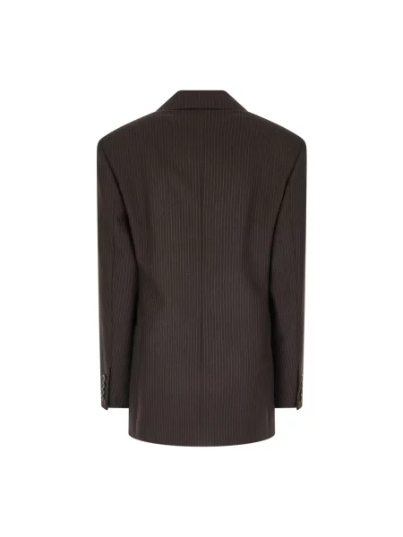 Marynarka Saint Laurent wełniana brązowa