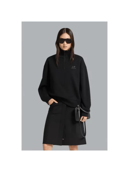Bluza Courreges wełniana czarna