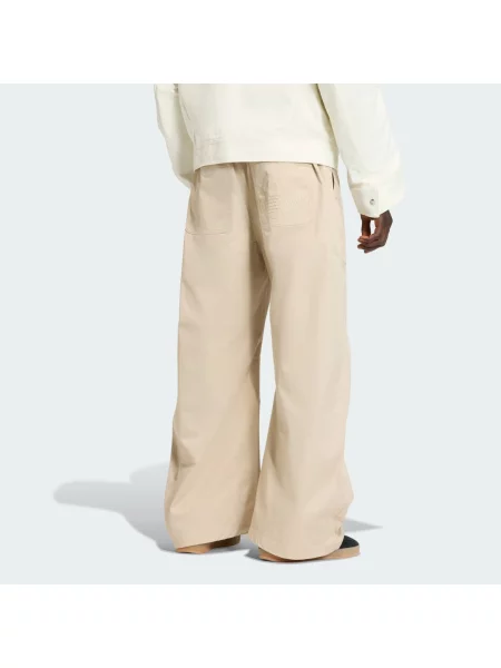 Adidas Originals Kalhoty Premium Essentials Loose Fit béžová khaki