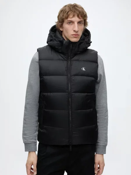 Calvin Klein Jeans Vesta čierna