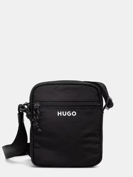 HUGO Torba za čez ramo EVERETT / bela črna