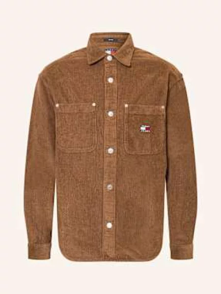 Tommy Jeans Koszula Wierzchnia Ze Sztruksu braun brązowa