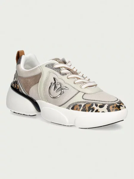 Pinko Sneakers 03 | piele întoarsă alba