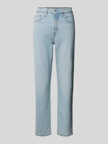 Levi's jeansy CROP niebieskie
