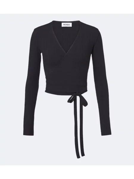 Top Norba tricotate plic negru