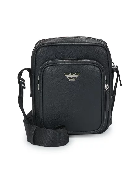 Torbica za okrog pasu Emporio Armani črna