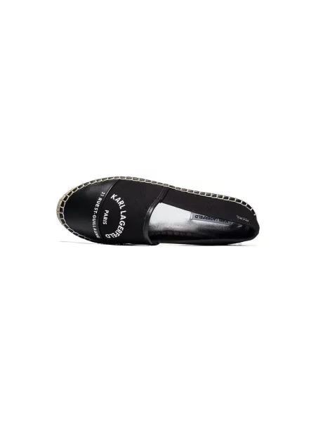 KARL LAGERFELD Espadrilky Černá béžové