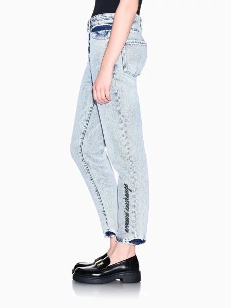 Джинси мом Armani Exchange блакитний