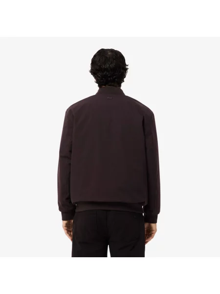 Lacoste Kurtka Bomber Ze Stójką Ciemnobrązowa brązowy