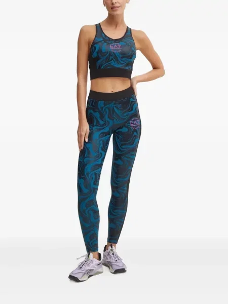 Сутиен Ea7 Emporio Armani с принт черно