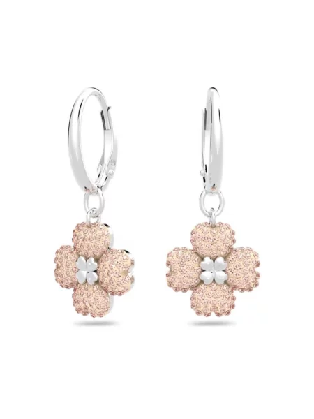 Kolczyki Swarovski różowe