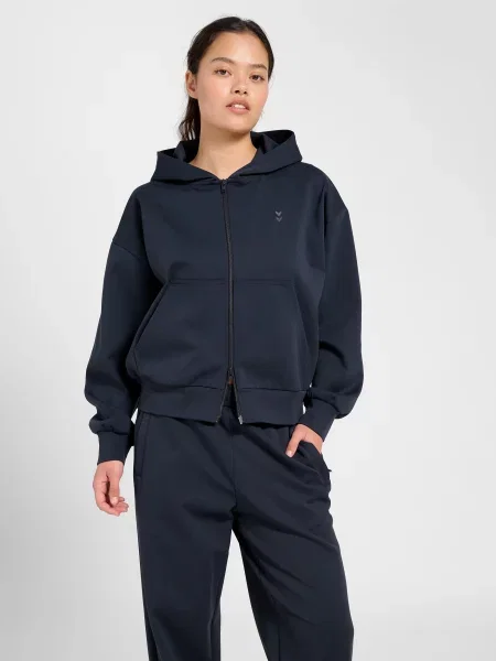 Bluza z kapturem zapinana na Hummel Defender czarna