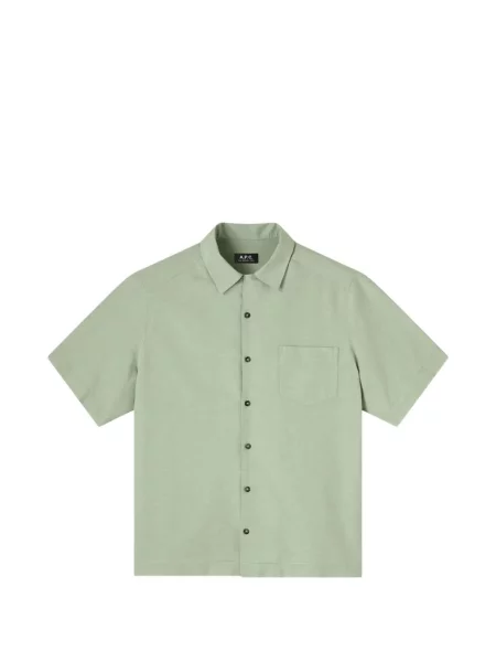 Gulerat scurt cămașă A.p.c. verde