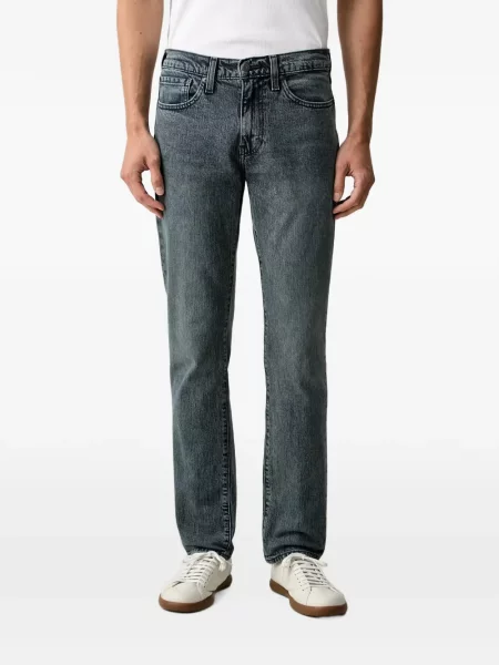 Pantaloni scurți din denim Levi's® din dantelă zdrențuiți cu talie înaltă albastru