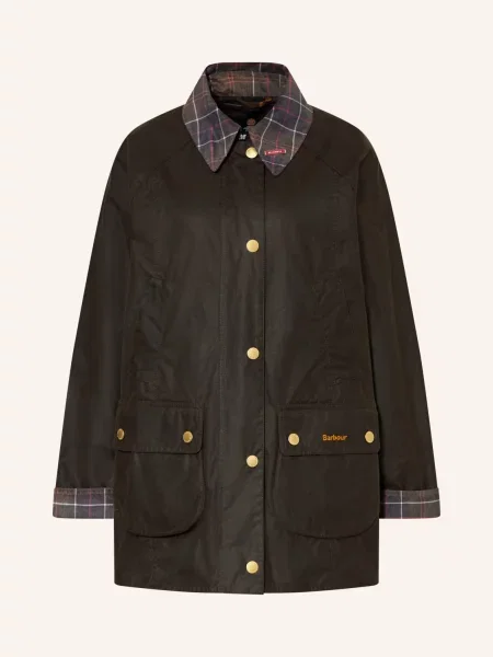 Barbour Polní Bunda Icons Beadnell tmavě zelená tmavě modrá červená