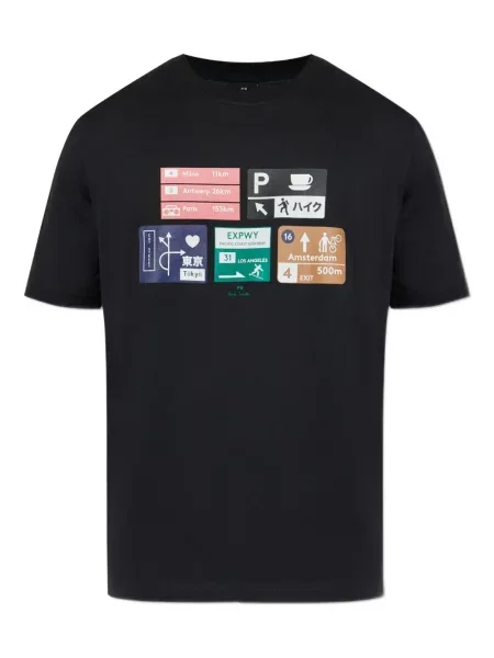 Tricou Ps Paul Smith cu imagine negru