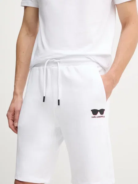 Karl Lagerfeld pantaloni scurti din barbati alb
