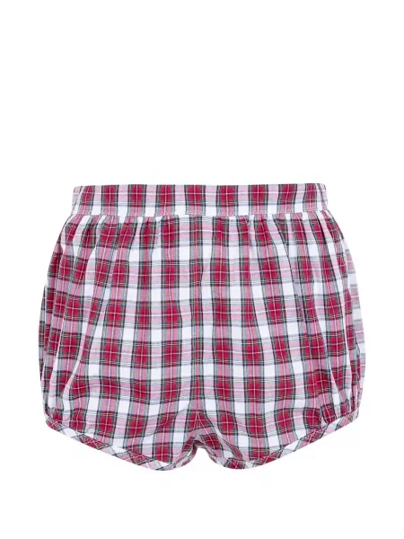 Pantaloni scurți N°21 în carouri cu imagine roșu