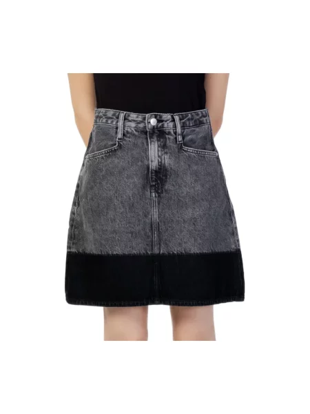 Spódnica jeansowa Calvin Klein Jeans czarna