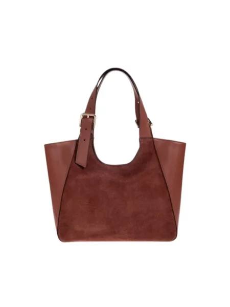 Shopperka Furla skórzana brązowa