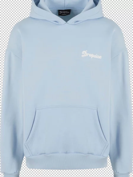 Dropsize Mikina Pray Love Hustle světlemodrá bílá