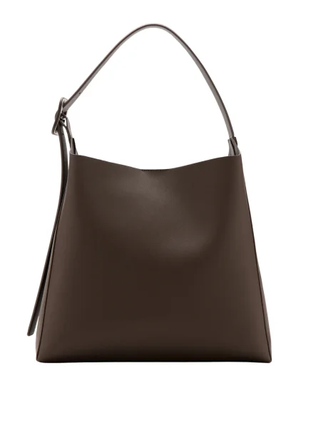 MANGO Geantă de umăr Winnie închis maro