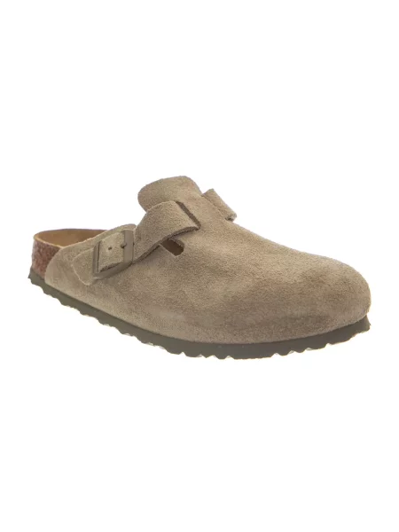 Birkenstock Klapki Boston Leve Zielony beżowe