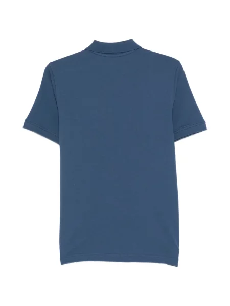 Tricou polo K-way cu autograf albastru