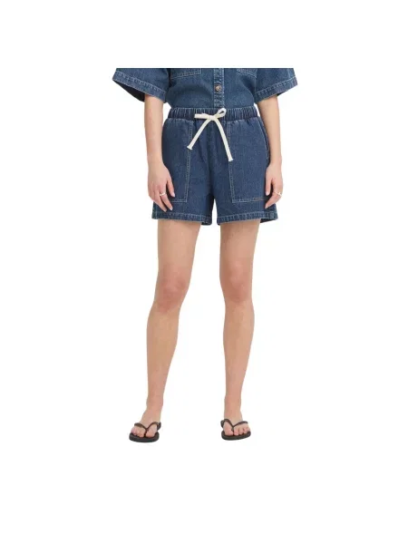 ICHI Szorty Kobieta S Denim Denim Shorts niebieski