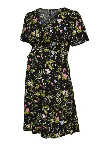 Vero Moda Maternity Rochie VMMeasy oliv / roz deschis / negru alb
