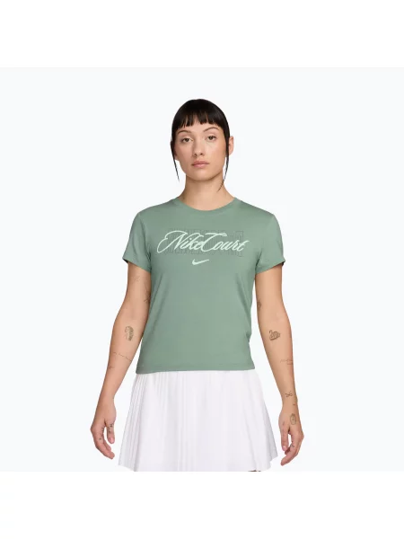 Tricou de tenis pentru femei Nike Court Heritage steam/barely green verde