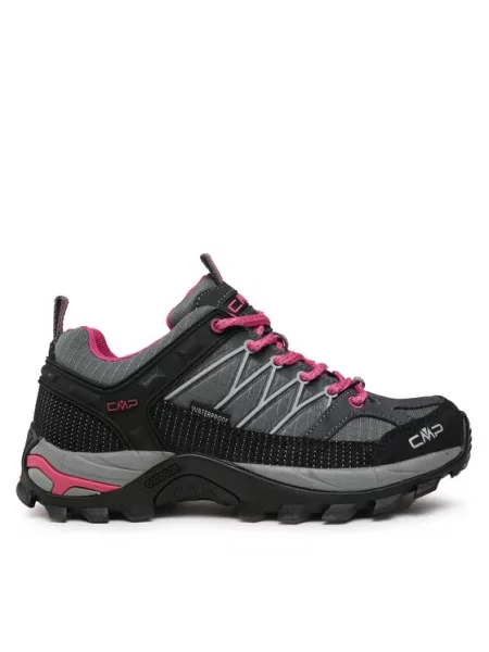 Trekové boty CMP Rigel Low grey/fuxia/ice šedé