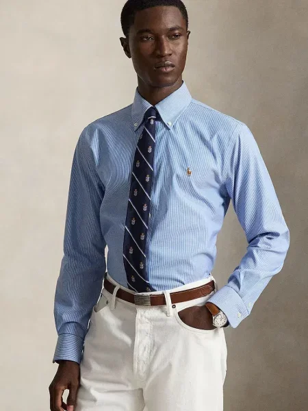 Polo Ralph Lauren cămașă oxford pentru bărbați din albastru