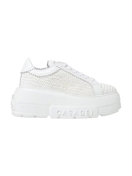 Sneakersy Casadei skórzane białe
