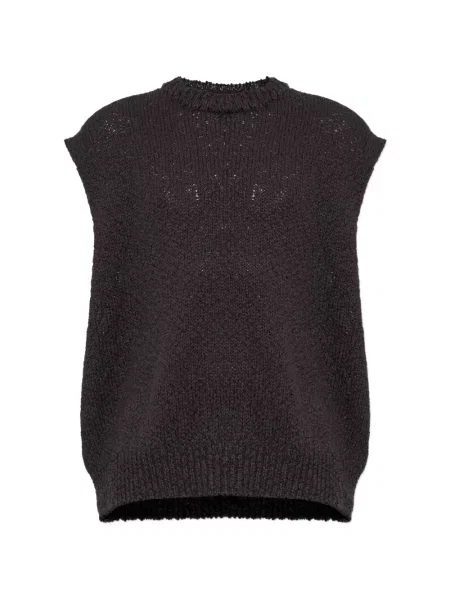 Pulover Homme Plisse Issey Miyake fără mâneci maro