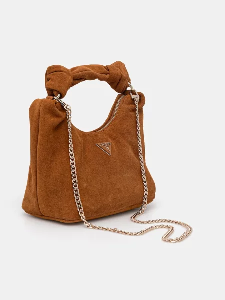 Замшева сумочка Guess ISOTTA коричневий