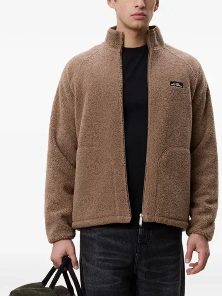 Geacă Les Deux din fleece maro