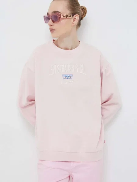 Суитчър Levi's® с апликация розово