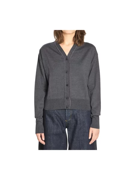 Kardigan Jacquemus wełniany szary