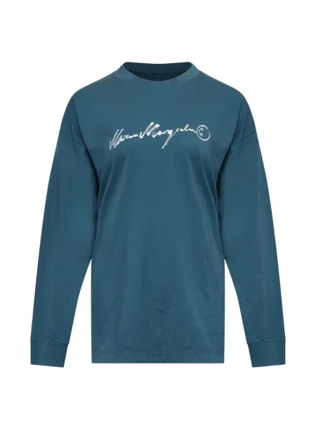 Lung tricou Mm6 Maison Margiela cu imagine albastru