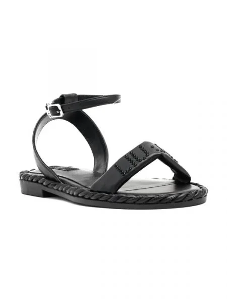 Liu Jo Sandale PEPITA 04 cu adaos de piele negru