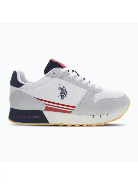 Buty U.S. Polo Assn. blue/white/red białe